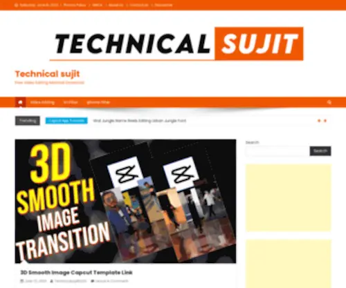 Technicalsujit.in(Free Video Editing Material Download) Screenshot