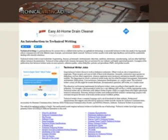 Technicalwritingaid.com(Technical Writing) Screenshot