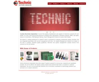 Technicindia.com(Technic Electronic Corporation) Screenshot