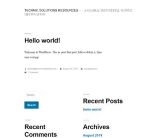 Technicsolution.net(A GLOBAL INDUSTRIAL SUPPLY DESTINATION) Screenshot