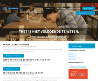 Technieknet.be(En leermaterialen voor techniekleerkrachten op) Screenshot