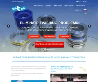 Technifold.com(Creasing and print finishing specialists) Screenshot