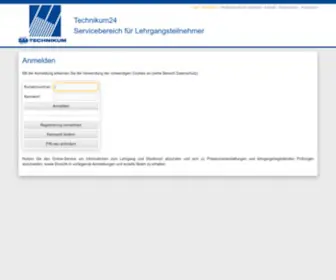 Technikum24.de( Anmelden) Screenshot