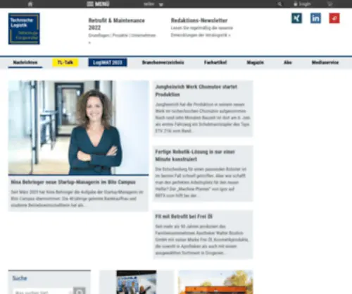 Technische-Logistik.net(Aktuelles (startseite)) Screenshot