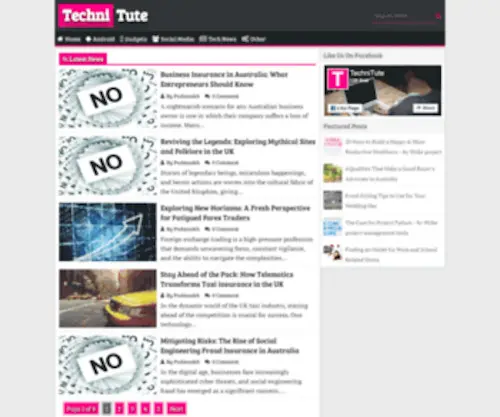 Technitute.com(Presentation) Screenshot