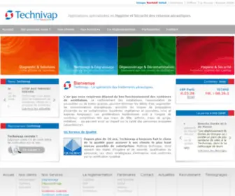 Technivap.com(Hygiène aéraulique) Screenshot