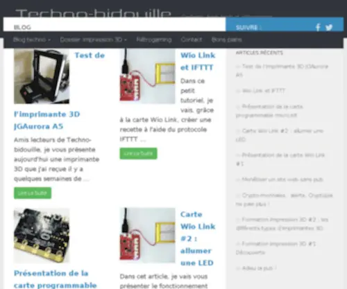 Techno-Bidouille.com(Techno Bidouille) Screenshot