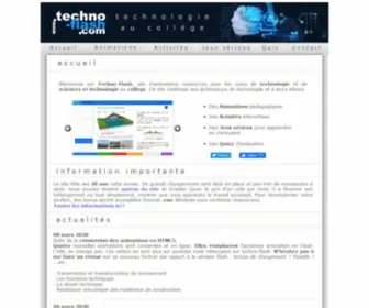 Techno-Flash.com(Technologie College) Screenshot
