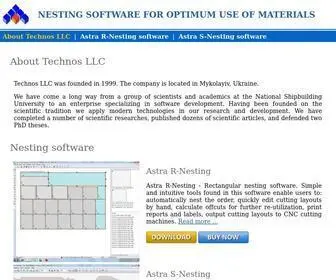 Techno-SYS.com(Nesting Software for optimum use of materials) Screenshot