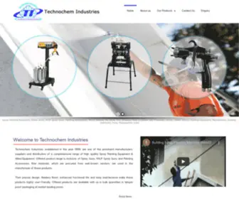 Technochemindustriespune.com(Spray Painting Equipment) Screenshot