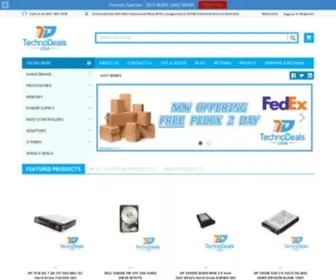 Technodealsusa.com(Save on Hard Drives and Server Parts) Screenshot