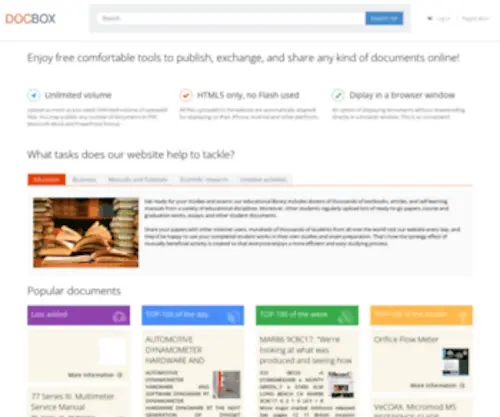 Technodocbox.com(Enjoy free comfortable tools to publish) Screenshot