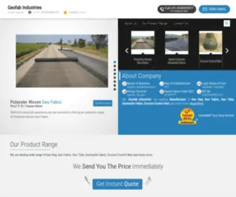 Technofabrics.in(Geofab Industries) Screenshot