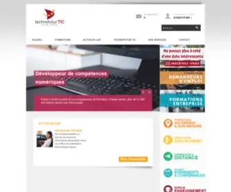 Technofuturtic.be(Formation professionnelle en informatique et internet) Screenshot