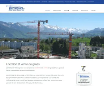 Technogrues.ch(N° 1 LOCATION ET VENTE DE GRUES) Screenshot