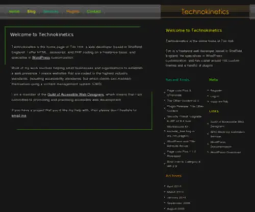Technokinetics.com(Technokinetics) Screenshot