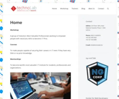 Technolab.biz(Website and Mobile App Trening in Lahore) Screenshot