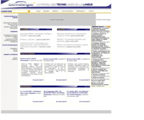 Technolangue.net(Portail des technologies de la) Screenshot