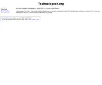 Technologeek.org(Julien BLACHE's) Screenshot