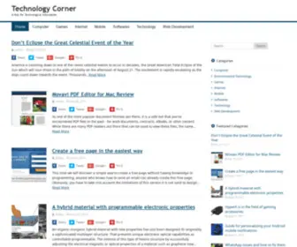 Technology-Corner.com(A Hub for Technological Information) Screenshot