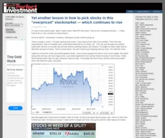 Technologyinvestor.com(In Search of the Perfect Investment) Screenshot
