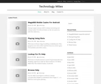 Technologymiles.com(Technology Miles) Screenshot