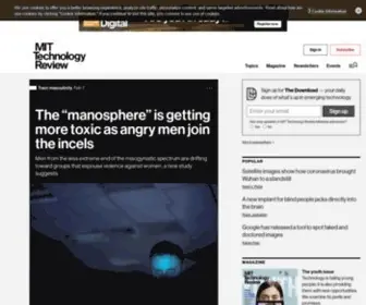 Technologyreview.com(Emerging technology news & insights) Screenshot