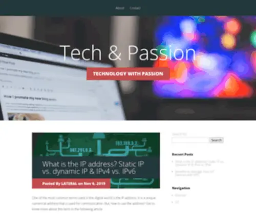 Technologywithpassion.com(Tech & Passion) Screenshot