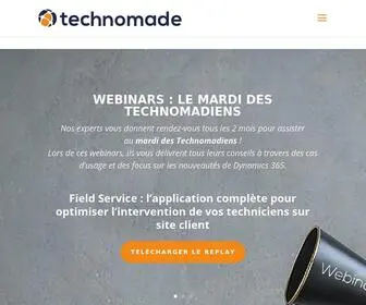 Technomade.com(Intégrateur Dynamics 365 CRM Microsoft partenaire gold) Screenshot