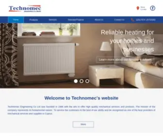 Technomec.com.cy(Heating, Ventilation and Photovoltaic Solution) Screenshot