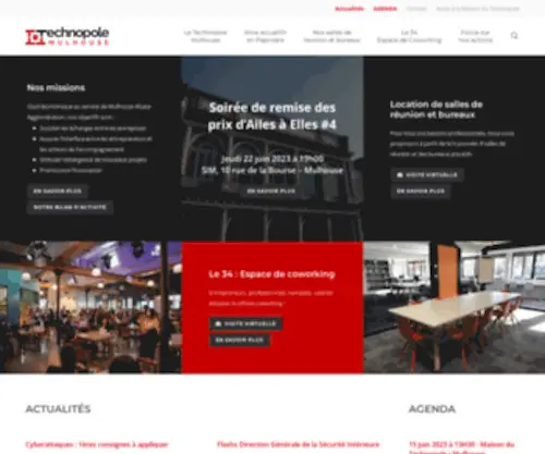 Technopole-Mulhouse.com(Le Technopole Mulhouse stimule la création d’entreprise) Screenshot