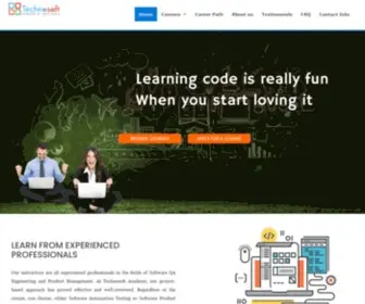 Technosoftacademy.io(Test Automation & Web Development Courses) Screenshot