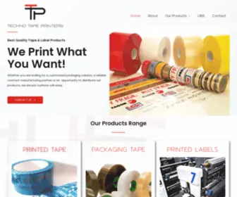 Technotape.co.za(Leading manufacturer in the label and tape printing industry in South Africa) Screenshot