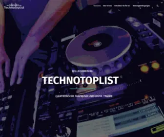 Technotoplist.de(Elektronische Tanzmusik und House) Screenshot