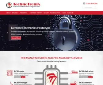 Technotronix.us(Printed Circuit board Assembly PCB Assembly Services) Screenshot