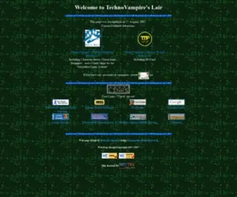 Technovampire.com(TechnoVampire's Lair) Screenshot