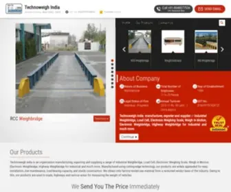 Technoweighindia.com(Weighbridges) Screenshot