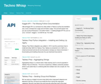 Technowhisp.com(Techno Whisp) Screenshot