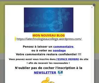 Technozerrifi.com(LA TECHNOLOGIE AU COLLEGE ET LES TUTORIELS INFORMATIQUES) Screenshot