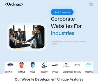 Techordinax.com(Ordinax-Website Development) Screenshot