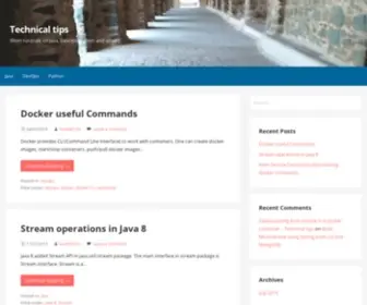Techotip.com(Short tutorials on Java) Screenshot
