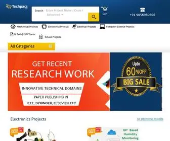 Techpacs.com(Techpacs Deals in Engineering Projects) Screenshot