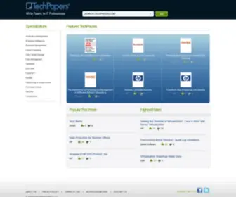 Techpapers.com(White Papers for IT Professionals) Screenshot