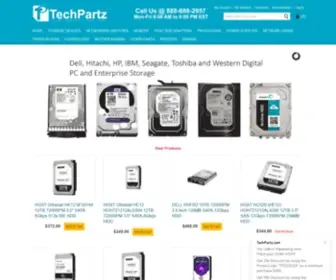 Techpartz.com(Specialized in Storage) Screenshot