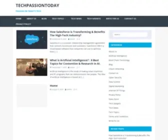 Techpassiontoday.com(Passion on today's tech) Screenshot