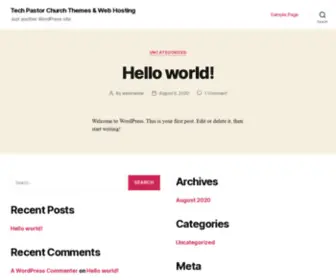 Techpastor.com(Just another WordPress site) Screenshot