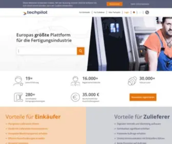 Techpilot.de(Europas größte Plattform für die Fertigungsindustrie) Screenshot