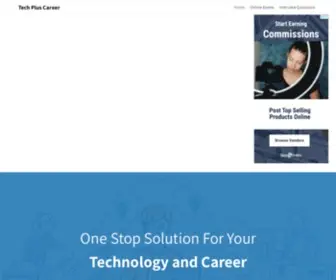 Techpluscareer.com(Free online practice test) Screenshot