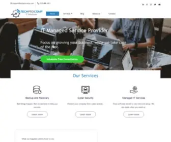 Techprocomp.com(Managed IT Service Provider) Screenshot