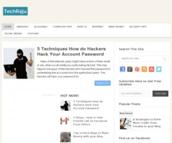 Techraju.com(Tech Raju) Screenshot